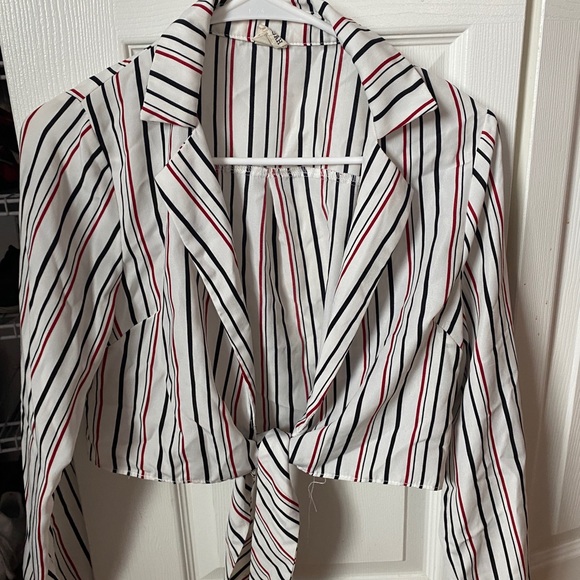 Striped tie top - Picture 2 of 2